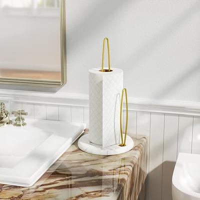 Marble and Gold Kitchen Towel Holder