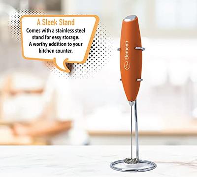 Elementi Handheld Milk Frother with Stand - Mini Mixer for Powder Drinks -  Handheld Frother for Coffee - Electric Wisk - Hand Mixer Cordless -  Specialty Kitchen Appliances (Pumpkin Orange) - Yahoo Shopping