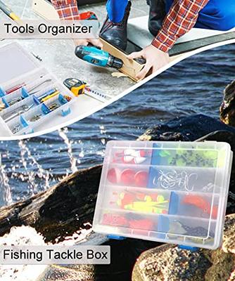 5-Compartment Clear Jewelry Storage Box, Mini Parts Organizer Case For  Tackle And Lures