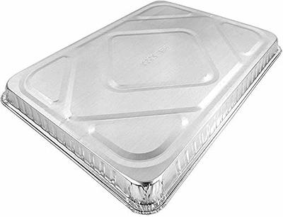 Durable Packaging High Dome Plastic Cover for 1/4 Sheet Cake Pan - 25/Pack