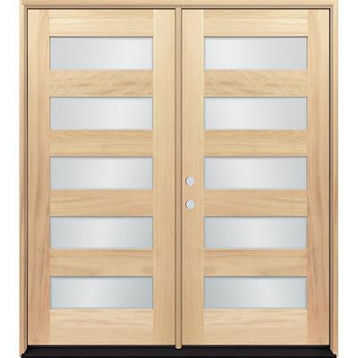 Greatview Doors 36-in x 80-in Wood Full Lite Left-Hand Inswing