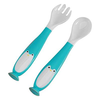 Jenbode Baby Fork and Spoon Set with Carry Case Baby Training Utensils Self  Feeding Toddler Silverware Silicone and Stainless Steel Kids and Toddler  Utensil Set - Yahoo Shopping