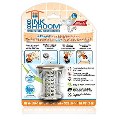 ShowerShroom (Gray) The 2 inch Hair Catcher That Prevents Clogged Shower  Drains