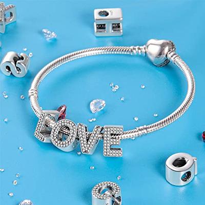 Letter Beads  Sterling Silver Charms, Charm Bracelets & Beads at