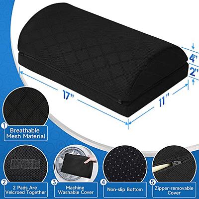 CushZone Foot Rest for Under Desk at Work Adjustable Foam for Office, Work,  Gaming, Computer, Gift, Home Office Accessories Back & Hip Pain Relief  (Black) - Yahoo Shopping