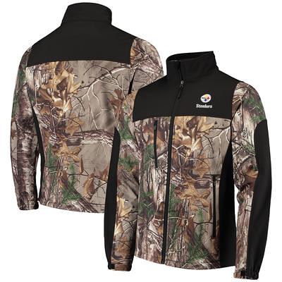 DUNBROOKE Realtree Camo Los Angeles Rams Decoy Tech Fleece Full-zip Hoodie  - Black