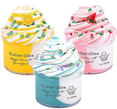Fluffy Butter Slime Putty Slime Girls Gifts for 6 7 8 9 10 Year Old, Slime  Making Kit Toys for 6-12 Year Old Girls and Boys Educational Toy Christmas Birthday  Presents for 5+ Kids Teen Adult 