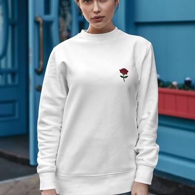 Crewneck Sweatshirts for Men and Women Logo Embroidered