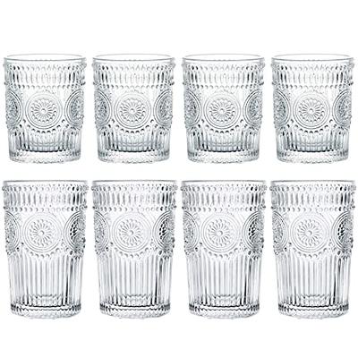 Vikko Drinking Glasses, 12 Oz Drinking Glasses Set of 12, Crystal