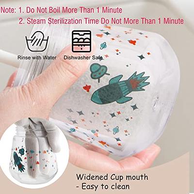 Ginbear 2-in-1 Sip-N-Straw Cup for Baby, Spill Proof Toddler