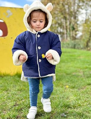 UNICOMIDEA Toddler Girls Winter Coats 2T 3T Baby Kids Blue Plush