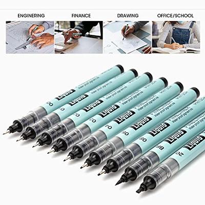 Set of 12 Micro Pens,Art Pens,Fineliner Ink Pens,Technical Drawing  pen,Pigment Pen,Fine Point,Black,Waterproof,for Art Watercolo - AliExpress