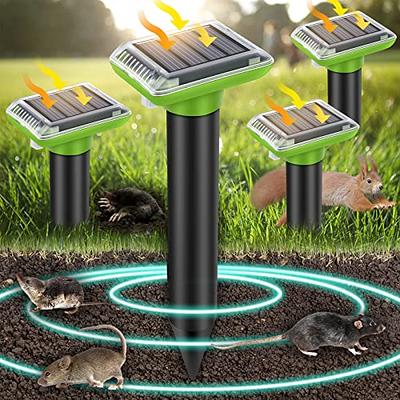 Mole Repellent for Lawns, Sonic Mole Repellent Solar Powered