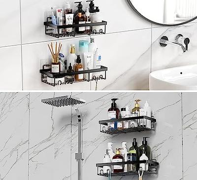 Bathroom Shelves No-drill Shampoo Storage Shower Rack Drill Free