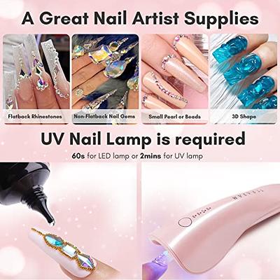 10 Pcs 3D Nails Art Rhinestones Luxury Shiny Nail Diamonds Rhinestones  Metal Nail Jewels For Alloy Nail Decorations