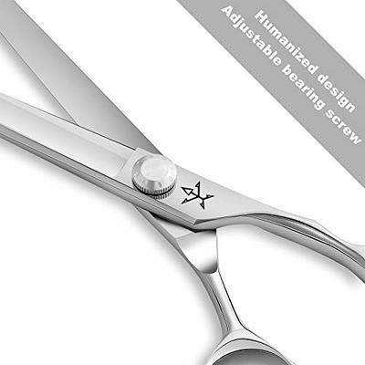 Purple senior hair scissors 6 - inch barber scissors set handle