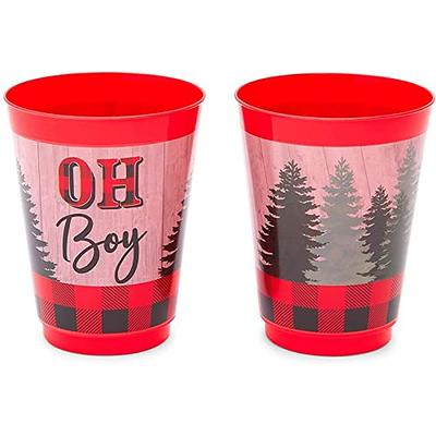  Sparkle and Bash 24 Pack Plastic Christmas Cups for