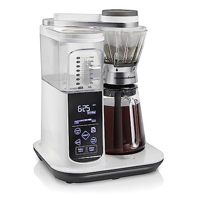Holstein Housewares 5-Cup Coffee Maker - Pause N Serve, One-Touch Operation, Non-Stick Warming Plate, Water Level Indicator - Reusable Filter 