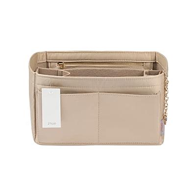 Purse Organizer Insert, Felt Purse Organizer with Zipper and Sewn Bottom  Insert, Fit Speedy Neverfull Gracefull, Tote, Handbag, 6 Sizes (Large,  Silky Beige) - Yahoo Shopping