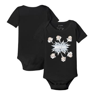 Lids Chicago White Sox Tiny Turnip Infant Baseball Tie Raglan 3/4 Sleeve T- Shirt - White/Black