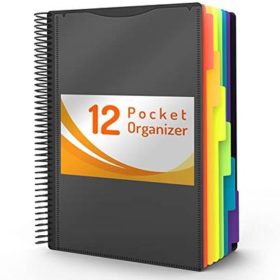 Scholar 10 Pocket Project Organizer, Binder Organizer Spiral Project Folder  New