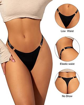  DEANGELMON Seamless G-String Thongs for Women Pack No