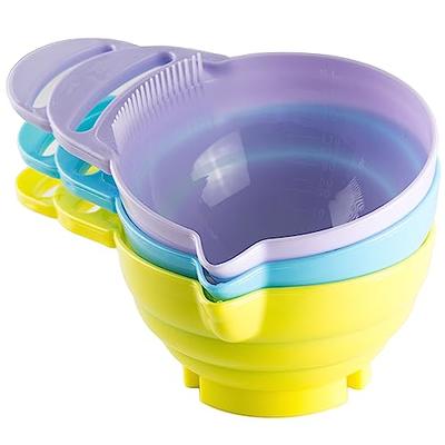 Hair Dye Bowl Set – 3 Salon Color Bowls with Measurements, Pour-Spout,  Double Handle and Combed Edge - Purple/Blue/Yellow - Hair Color Bowls for  Hair Salon - Hair Color Bowl Set - Yahoo Shopping