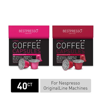 Nespresso Vertuo Odacio Capsules, 40 Count