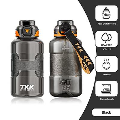 TKK 50oz Sport Water Bottle Half Gallon Water Bottle Jug with Straw Large  Capacity Plastic Water