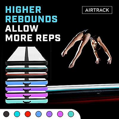 AWSUM Inflatable Air Gymnastics Mat 10ft 13ft 16ft Training mat 4 inches  Thick tumbling mat with Electric Pump for Home/Gym
