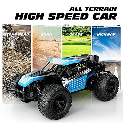 Tecnock Remote Control Car, 1:16 Scale 25 Km/h Fast RC Cars for  Adults,2.4GHz Off Road RC Truck Toys with LED Headlight and Rechargeable  Battery,Gift