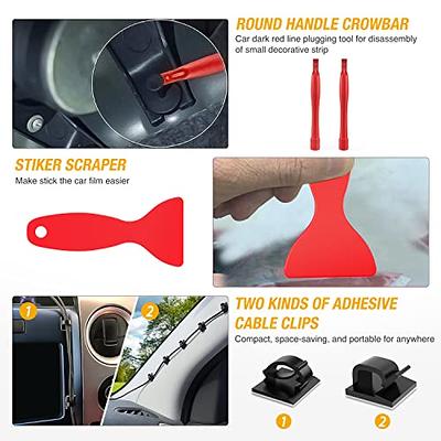 GOOACC 200Pcs Trim Removal Tool, Auto Push Pin Bumper Retainer Clip Set  Fastener Terminal Remover Tool Adhesive Cable Clips Round Handle Crowbar  Removal Kit Car Panel Radio Removal Auto Clip Pliers 