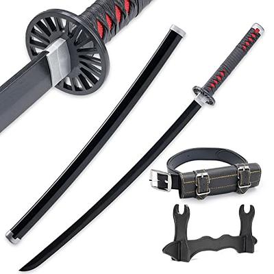 Amazon.com : Exorcist Blue Anime Katana Sword Replica and Matching Scabbard  - Carbon Steel Blade, Cord-Wrapping, Faux Ray Skin, Polished Metal Guard,  Cosplay and Display Essential - Length 39