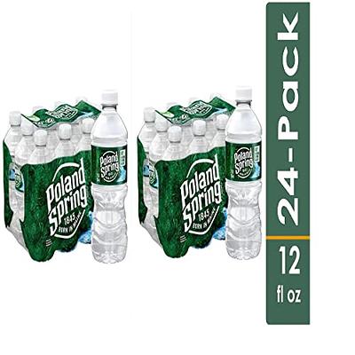 Poland Spring Brand 100% Natural Spring Water, 16.9 oz Plastic Bottles  (Pack of 24)