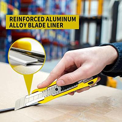 Utility Knife Box Cutters (12-Pack Bulk, 18mm Wide Blade Cutter