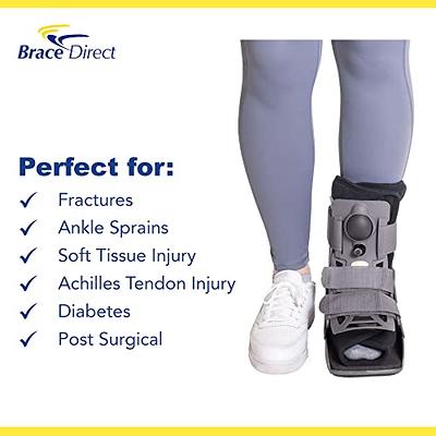 Brace Align Ultra Light Short Full Shell Walking Boot- Air Cast for Foot & Ankle  Injury, Sprained Ankle, Fracture, Broken Foot, Achilles Tendon Injury, Post  Surgery- Orthopedic Walker L4360, L4361 - Yahoo