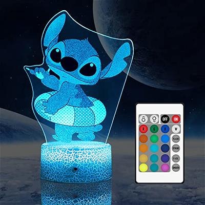 Stitch Night Light, Lilo And Stitch Gifts 3d Stitch Lamp Toys Intelligent  Remote Control Stitch Led Light 16 Color For Christmas