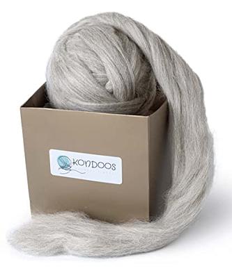 Corriedale Wool Roving - White - A Child's Dream