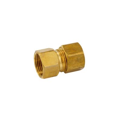Proline Series 1/4-in x 1/4-in Compression Coupling Union Fitting in the Brass  Fittings department at