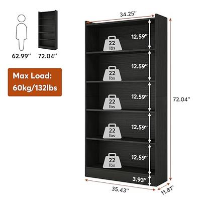 TribeSigns Tribesigns 72 Inch Tall Narrow Bookcase, 6 Tier Skinny