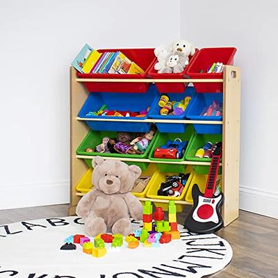 Kids Toy Storage Organizer with 12 Plastic Bins