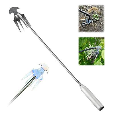 Weeding Artifact Uprooting Weeding Tool, Premium Manganese Steel Forged  Weed Puller 3 Teeth Dual Purpose Weeder, High Strength Hand Remover Tool  for