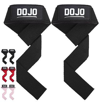 Dojo Weight Lifting Straps - Cotton Neoprene Padded Cushion Wrist