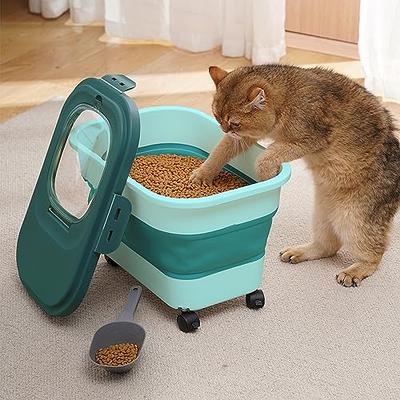 Upgraded Dog Food Storage Container Small, Cat Food Container Grey
