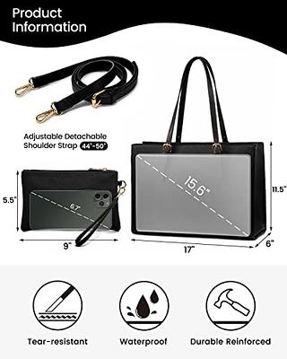 Lovevook Messenger Bag for Women, Work Laptop Bag Briefcase 15.6 inch, Cute  Tote Bag Laptop Carrying Case 