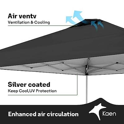  Kaen 10x10 Pop Up Canopy with Adjustable Height, Waterproof  and UV-Resistant Shelter, 10x10 FT Pop Up Canopy with 4 Side Walls Instant  Shade Canopy Tent for Outdoor Events, Camping and