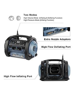 C P CHANTPOWER Cordless Tire Inflator Air Compressor 20V Rechargeable Battery Powered 100psi Air Pump with Digital Pressure Gauge, 12V Car Power