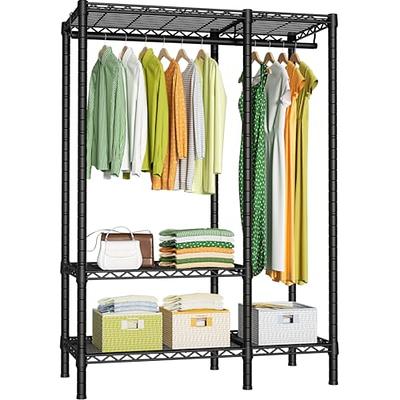 Raybee Freestanding Closet Organizer Heavy Duty with Wooden