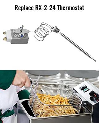 COSTWAY Deep Fryer with Basket, 3.2Qt Stainless Steel Electric Oil Fryer  w/Adjustable Temperature, Timer, Lid with View Window, Professional Style