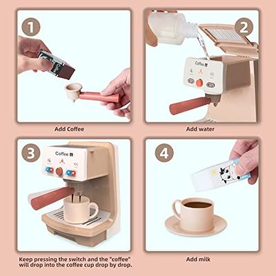 Yalujumb Kitchen Appliances Toy,Kids Kitchen Pretend Play Set with Coffee  Maker